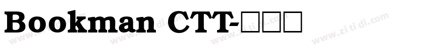 Bookman CTT字体转换